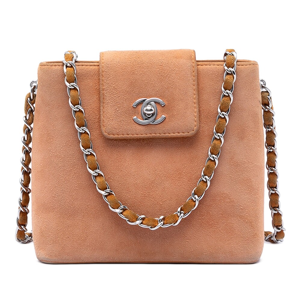 Chanel Cc Suede Crossbody Pre-Loved Bag #272822C13B